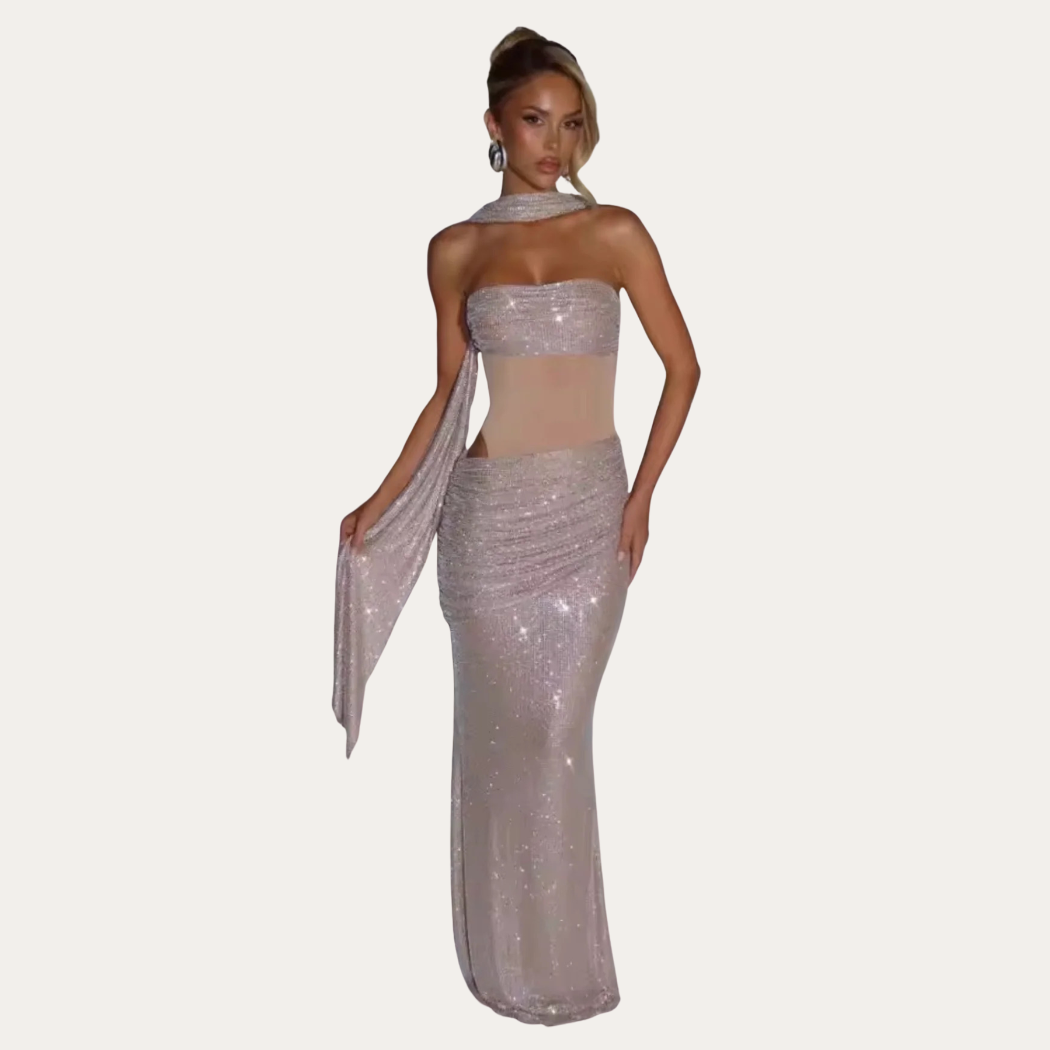 Maya Shimmer Dress
