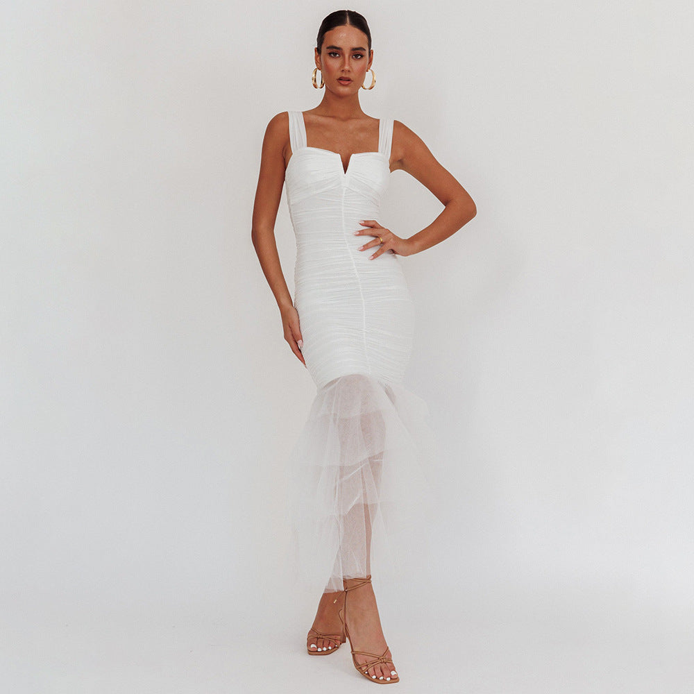 Amanda Fluffed Lace Dress