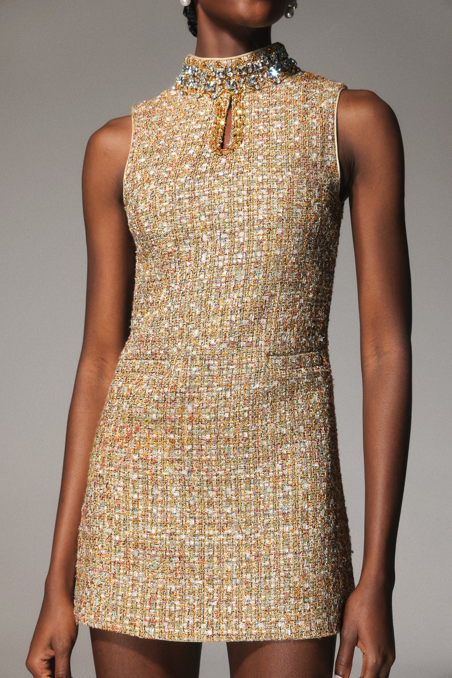 Bela Beaded Sleeveless Dress
