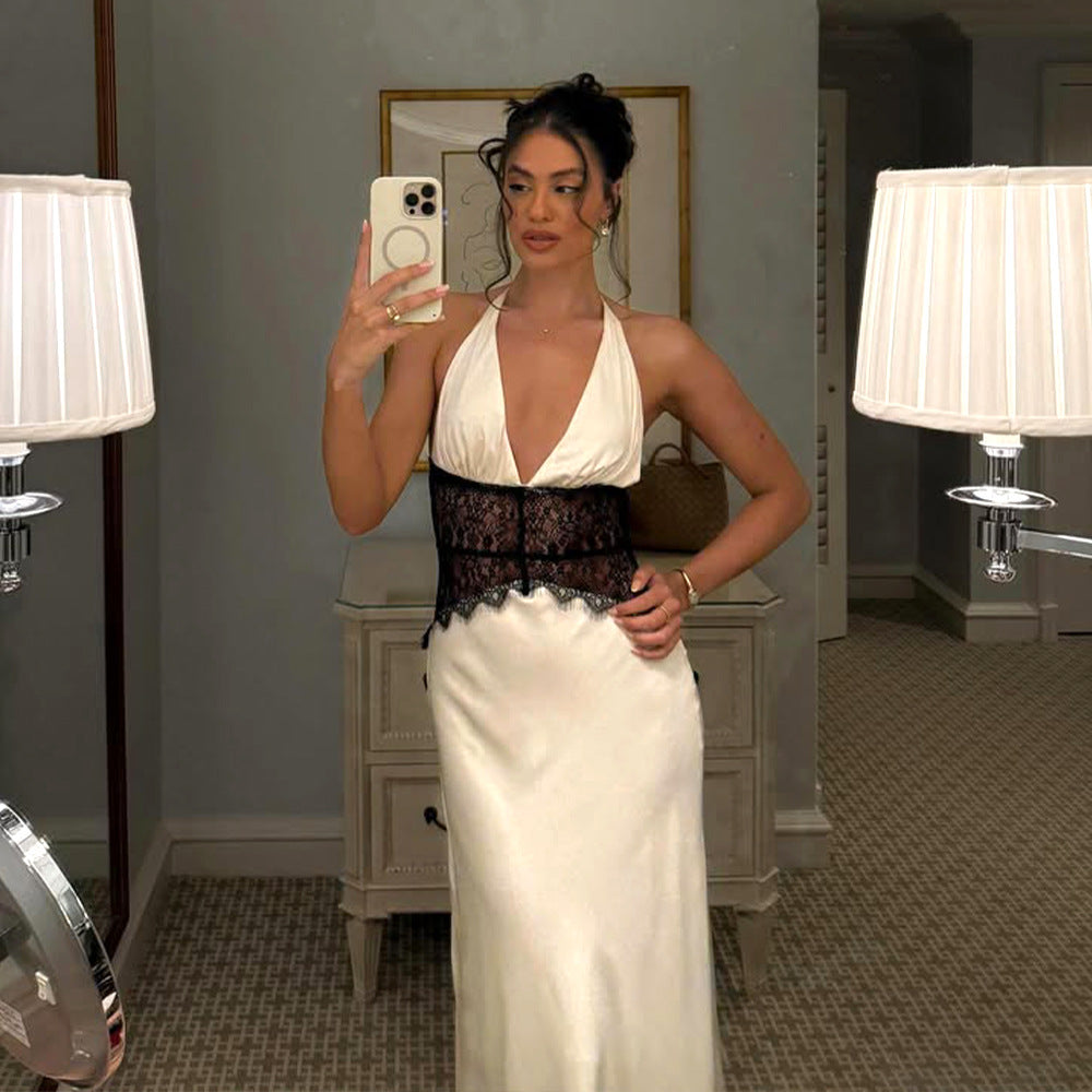 Maria Satin Sexy Dress