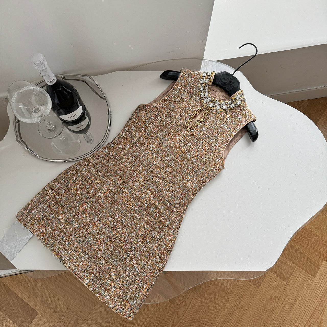 Bela Beaded Sleeveless Dress