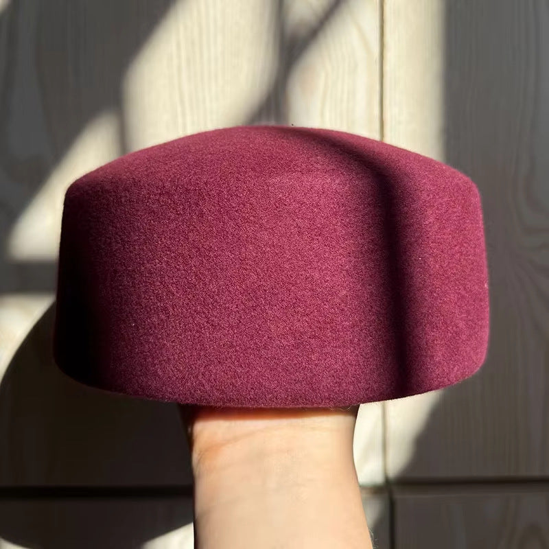 Beret French-style Wool Bucket Hat