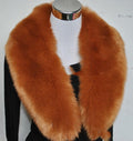 Women faux fur collar shawl warm scarve