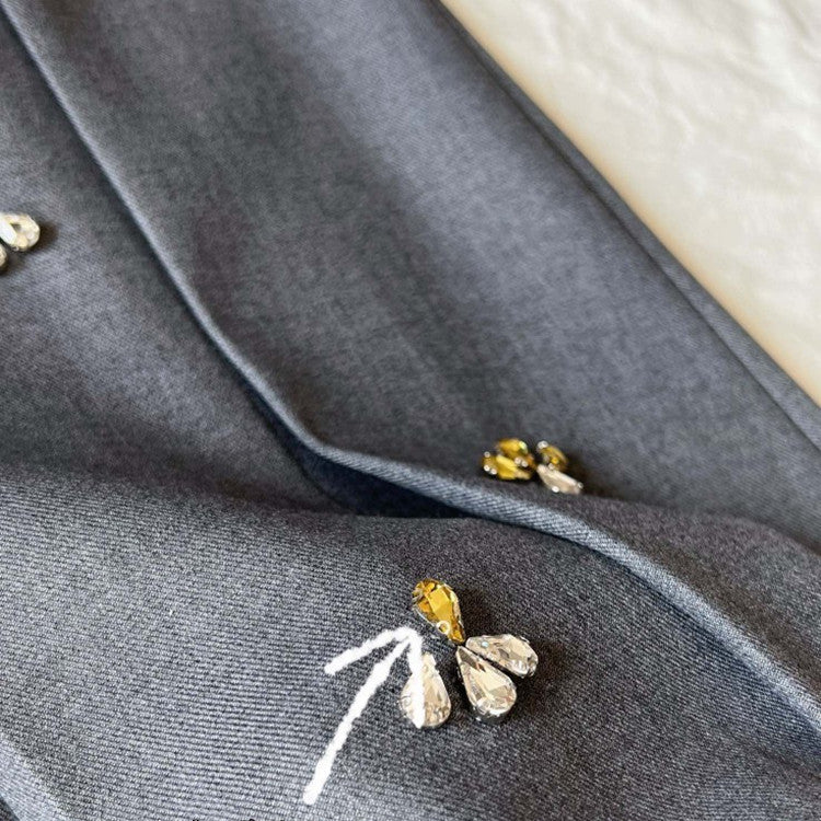 Annabel Rhinestone Pleated Skirt