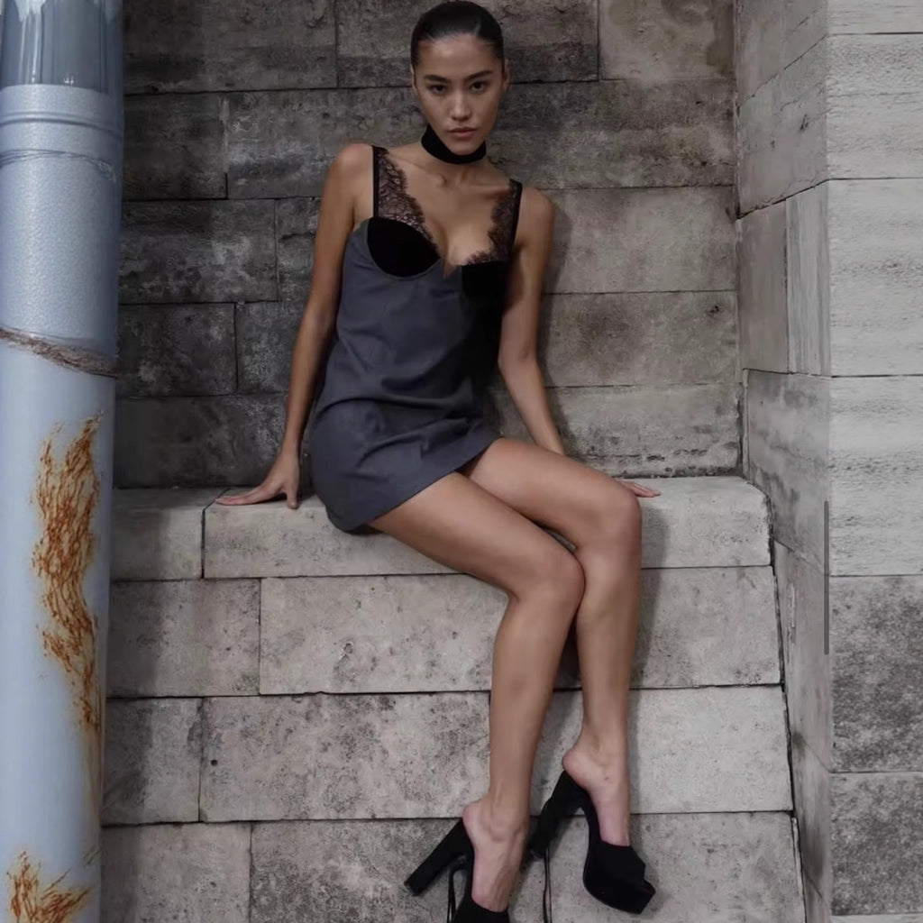 Mona Lace-trimmed Slip Dress