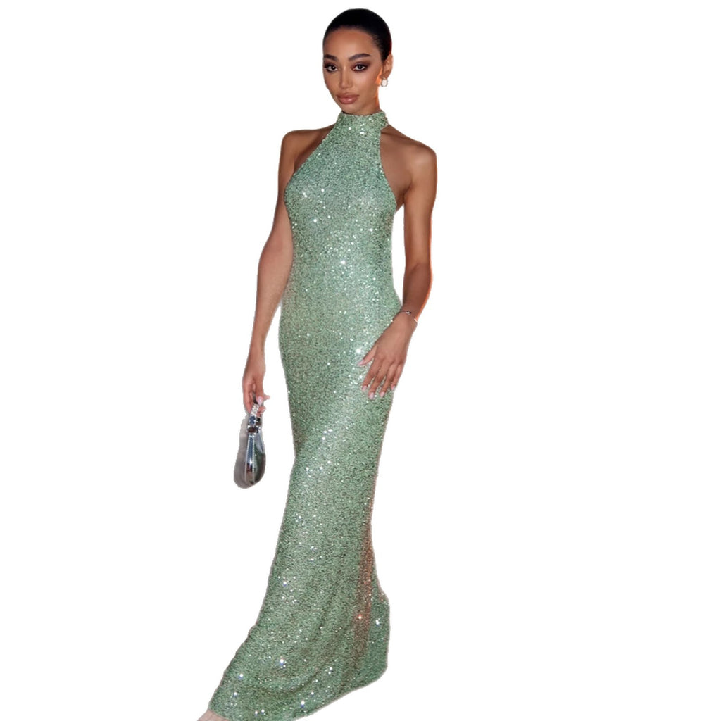 Mara Sequin Evening Dress