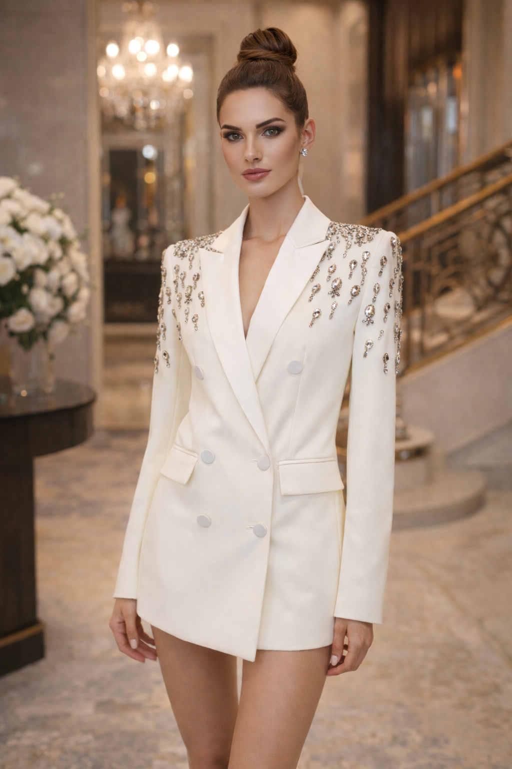 Sonia Beads Long Blazer