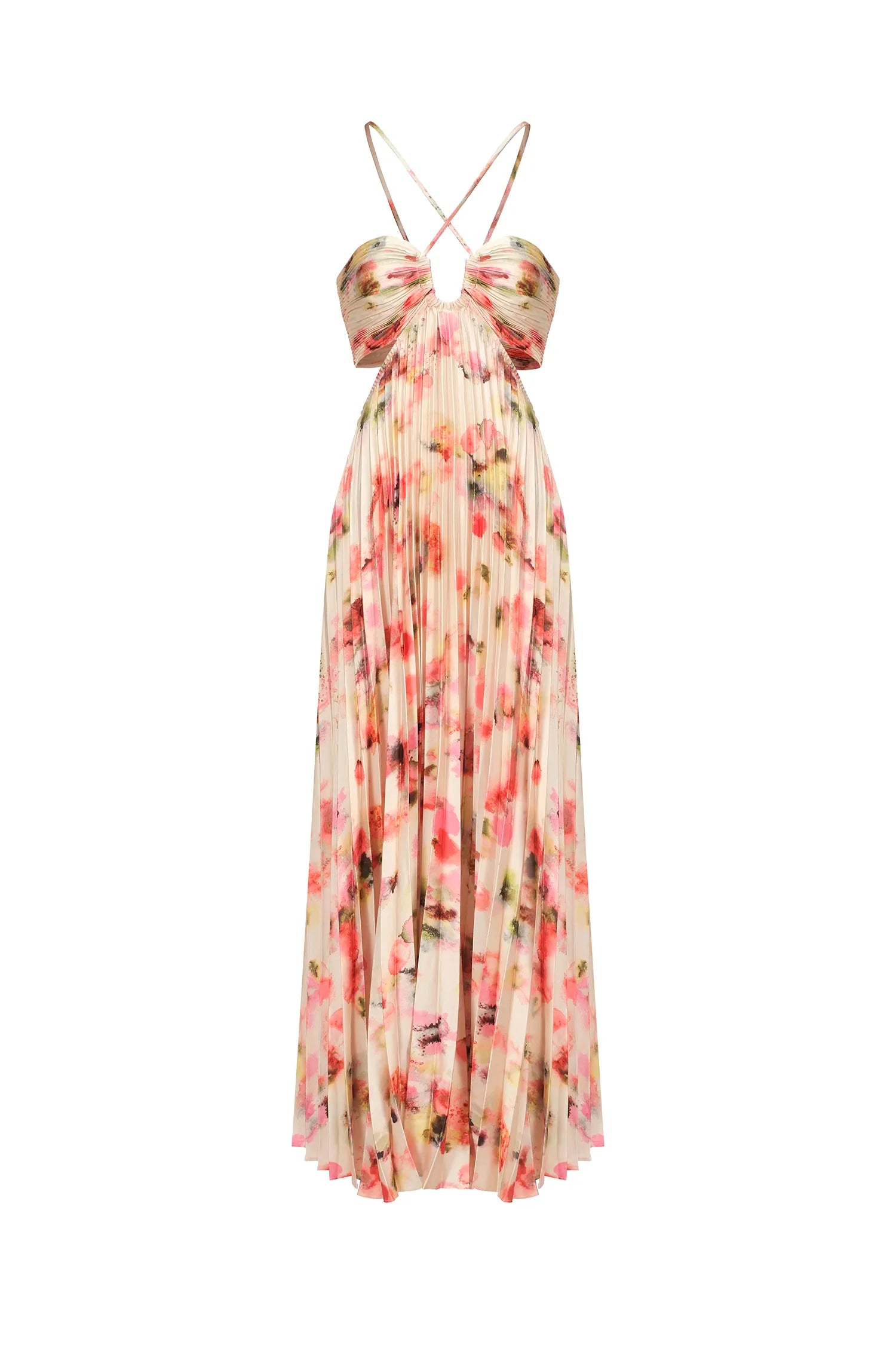 Flor Elegant Halter Dress