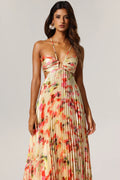 Flor Elegant Halter Dress