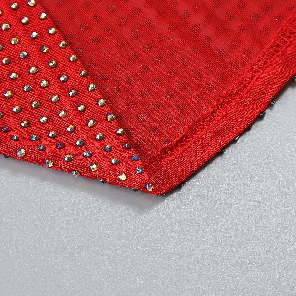 Samanta Slimming Rhinestone Dress