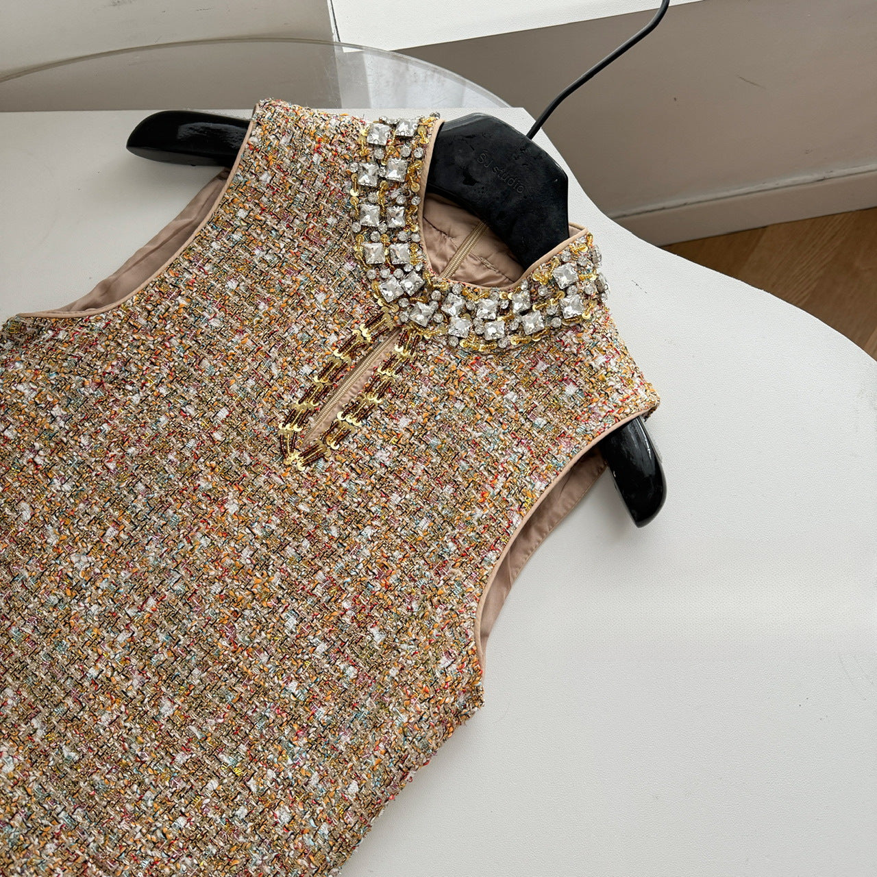 Bela Beaded Sleeveless Dress