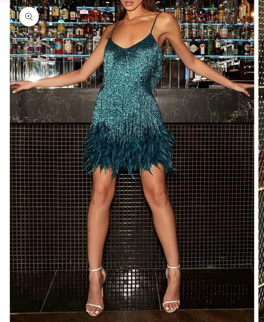 Feather Stitching Dress