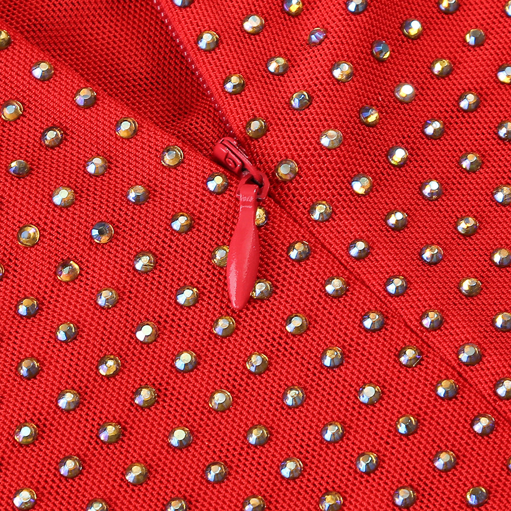 Samanta Slimming Rhinestone Dress